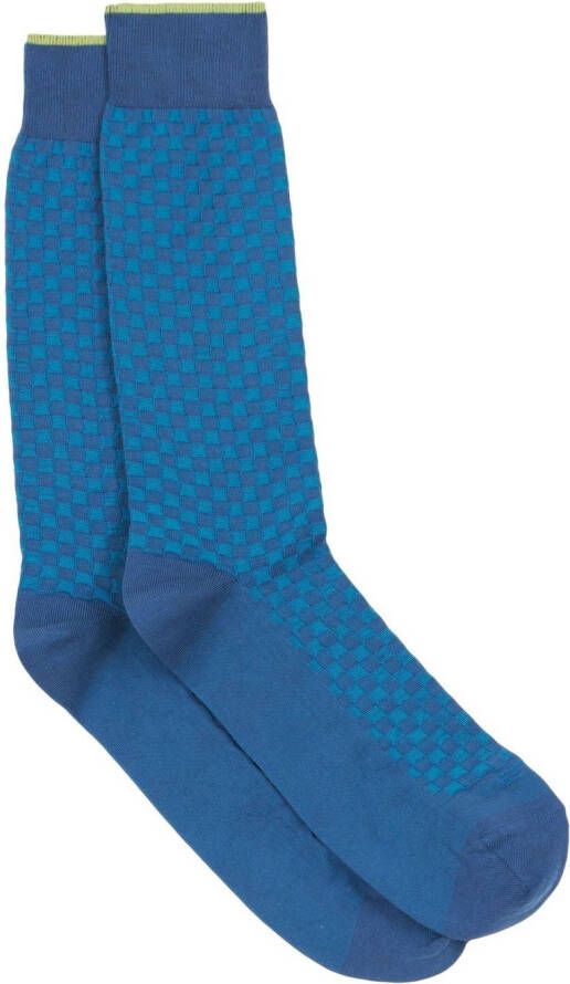 ETRO Geruite sokken Blauw