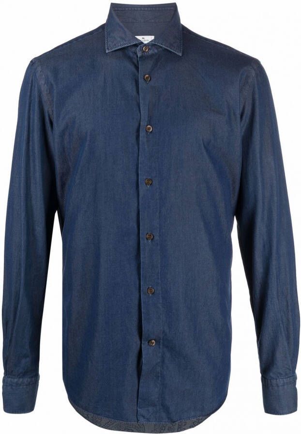 ETRO Denim overhemd Blauw