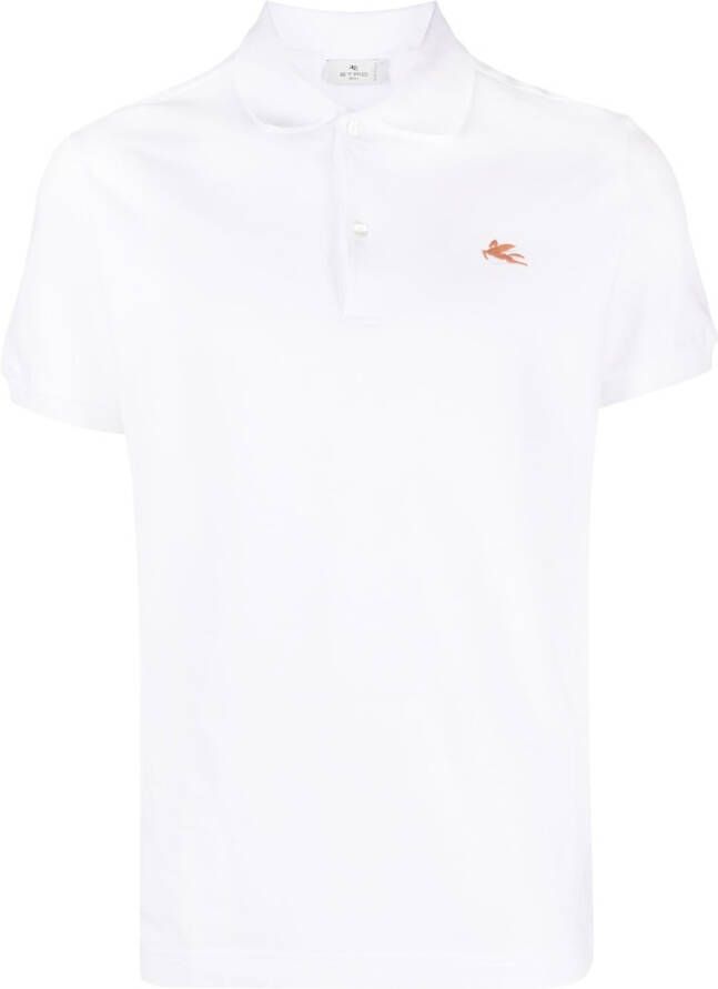 ETRO Poloshirt met geborduurd logo Wit