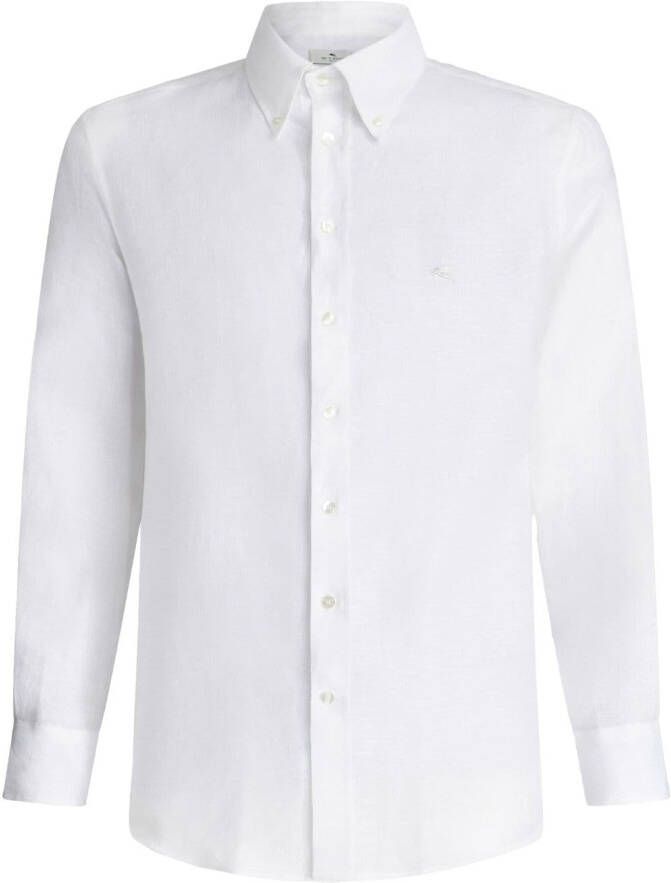 ETRO Overhemd met geborduurd logo Wit