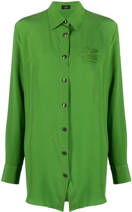 ETRO Zijden blouse Groen