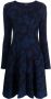 ETRO Mini-jurk met bloemjacquard Blauw - Thumbnail 1