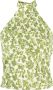 ETRO floral-print halterneck top Groen - Thumbnail 1