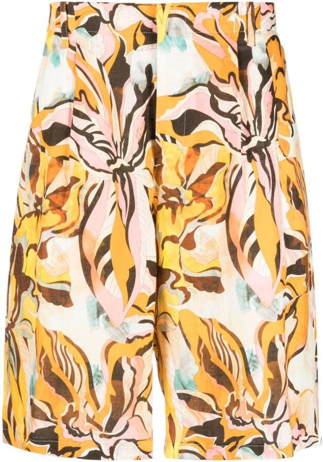 ETRO Shorts met bloemenprint Oranje