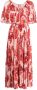 ETRO floral-print pleated dress Roze - Thumbnail 1