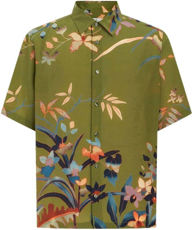 ETRO Overhemd met bloemenprint Groen