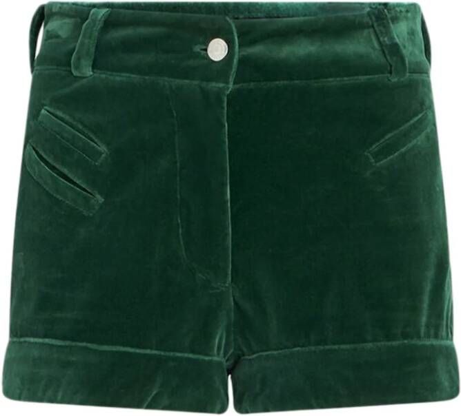 ETRO Fluwelen shorts Groen