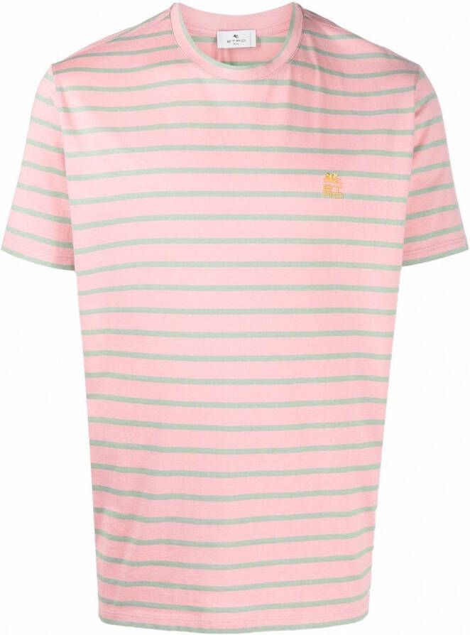 ETRO Gestreept T-shirt Roze