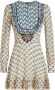 ETRO Jurk met geometrische print Beige - Thumbnail 1