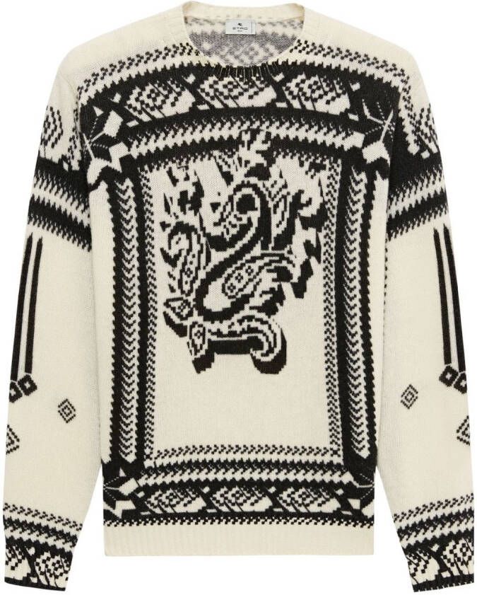 ETRO Intarsia trui Wit
