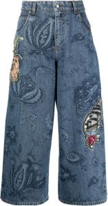 ETRO Jeans met applicatie Blauw