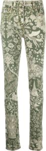 ETRO Jeans met bloemenprint Groen