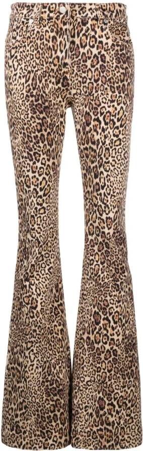ETRO Jeans met luipaardprint Bruin