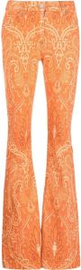 ETRO Jeans met paisley-print Oranje