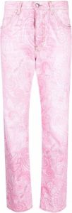 ETRO Jeans met paisley-print Roze