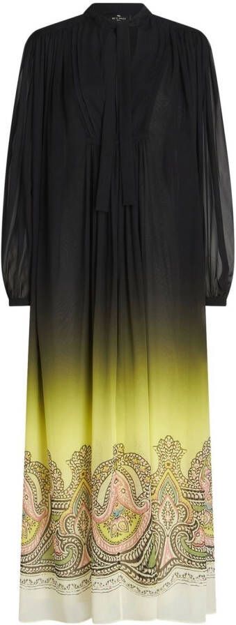 ETRO Jurk met paisley-print Zwart