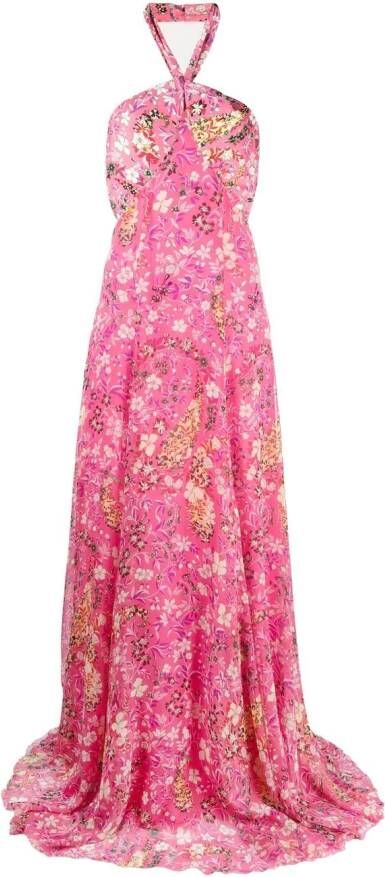 ETRO Maxi-jurk met bloemenprint Roze