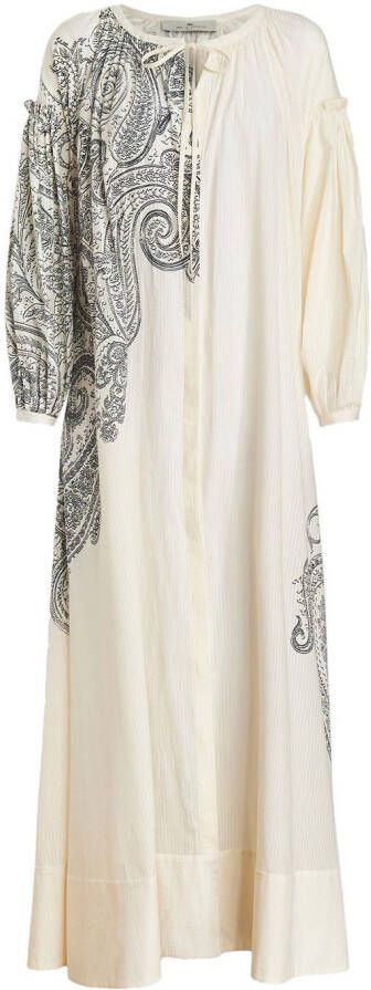 ETRO Maxi-jurk met paisley-print Wit