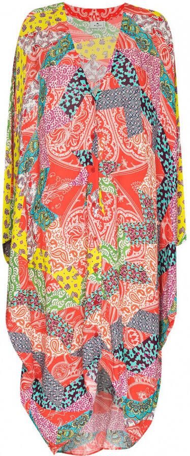 ETRO Midi-jurk met patchwork Rood