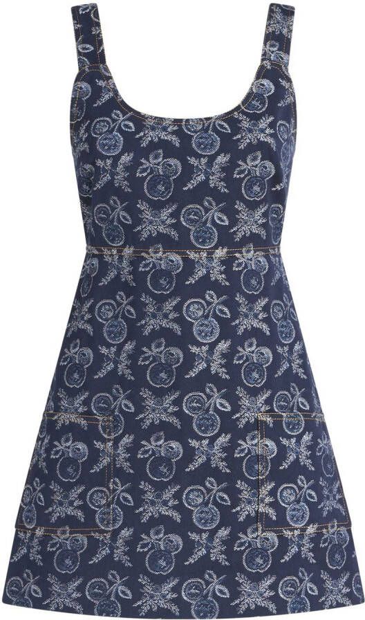 ETRO Mini-jurk met jacquard patroon Blauw