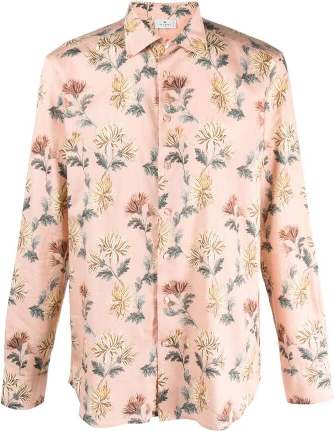 ETRO Overhemd met bloemenprint Roze
