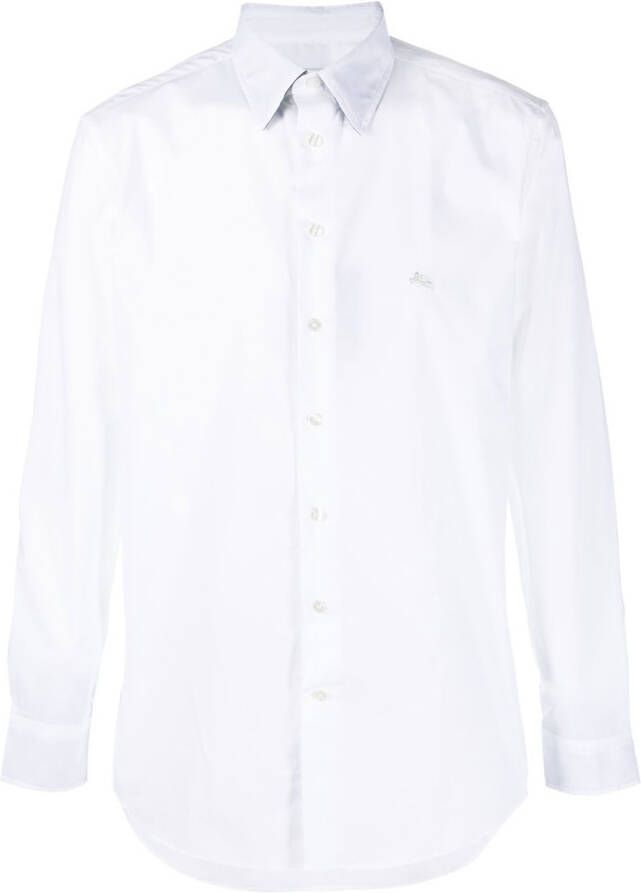 ETRO Overhemd met geborduurd logo Wit