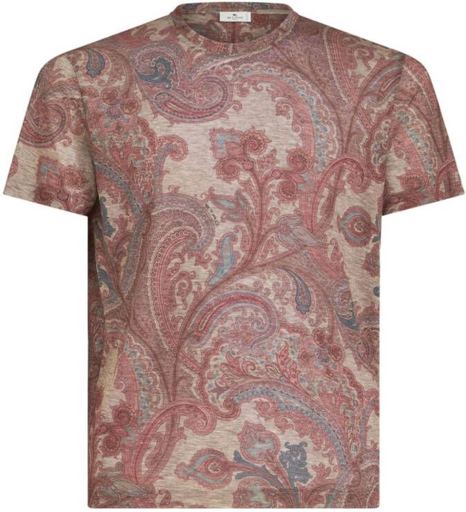 ETRO Overhemd met paisley-print Rood