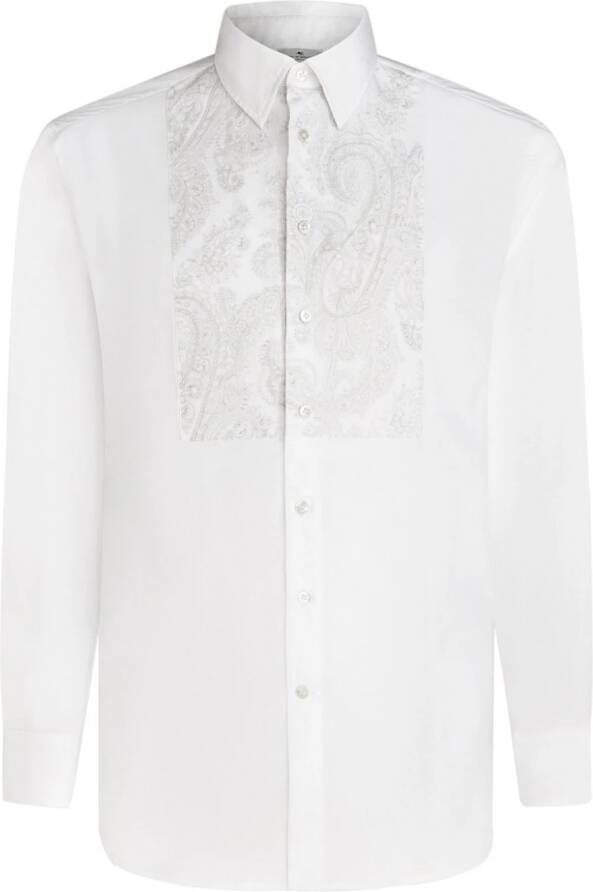 ETRO Overhemd met paisley-print Wit