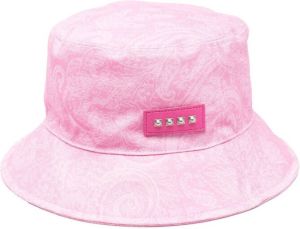 ETRO paisley-print bucket hat Roze