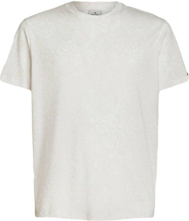 ETRO T-shirt met paisley-print Wit