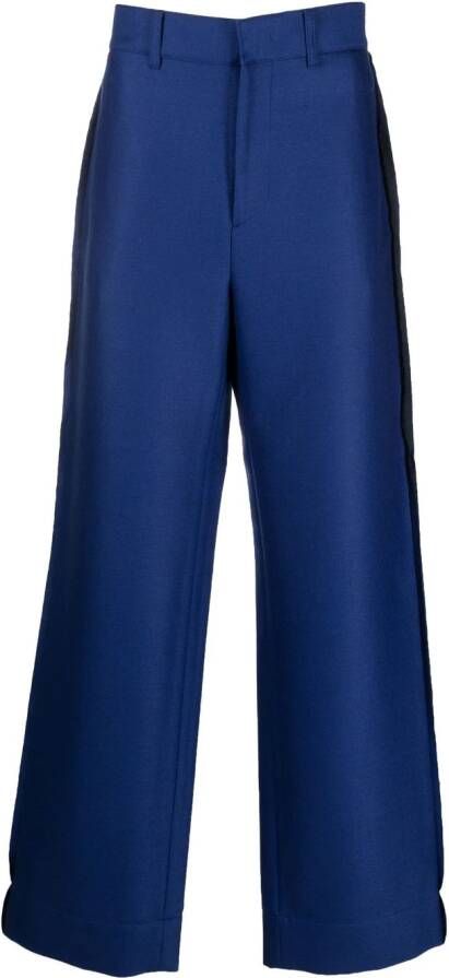 ETRO Pantalon met wijde pijpen Blauw