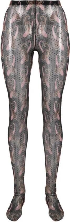 ETRO Panty met paisley-print Zwart