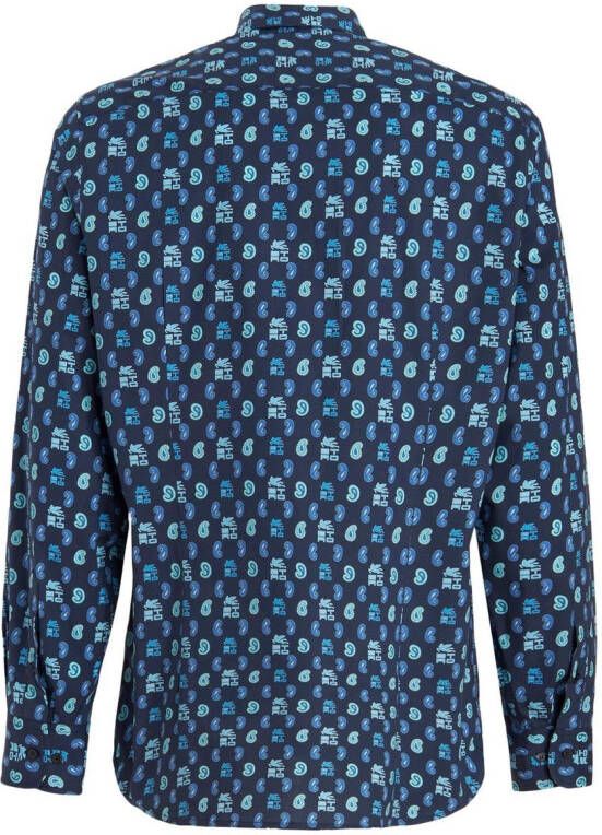 ETRO Overhemd met patroon Blauw