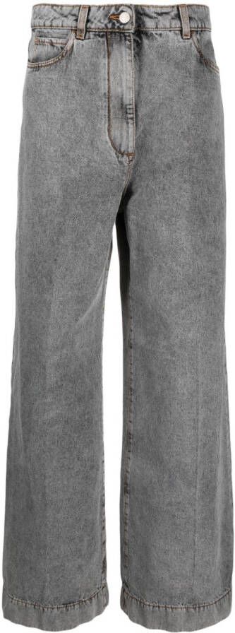 ETRO Jeans met borduurwerk Grijs