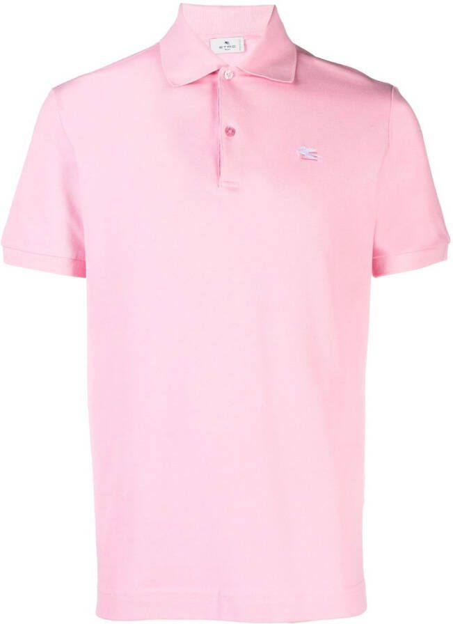 ETRO Poloshirt met geborduurd logo Roze