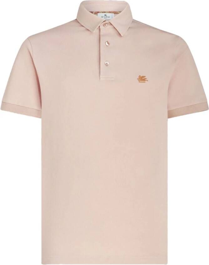 ETRO Poloshirt met geborduurd logo Roze