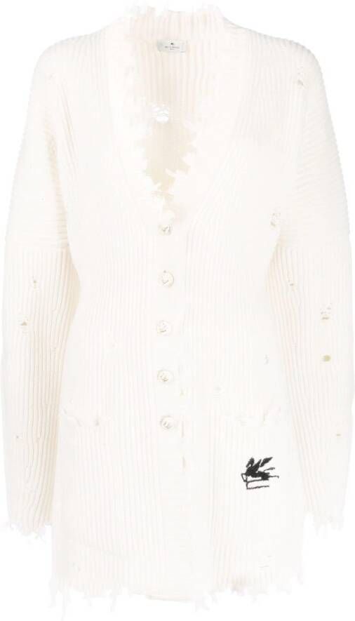ETRO Ribgebreid vest Beige