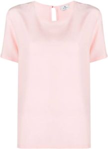 ETRO T-shirt met ronde hals Roze