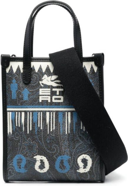 ETRO Shopper met logoprint Zwart