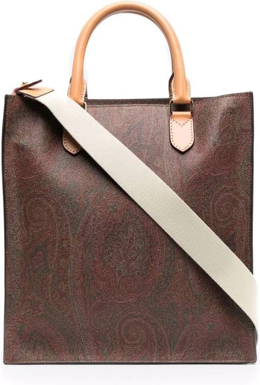 ETRO Shopper met paisley-print Bruin