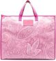 ETRO Shopper met paisley-print Roze - Thumbnail 1