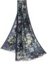 ETRO Sjaal met bloemenprint Blauw - Thumbnail 1