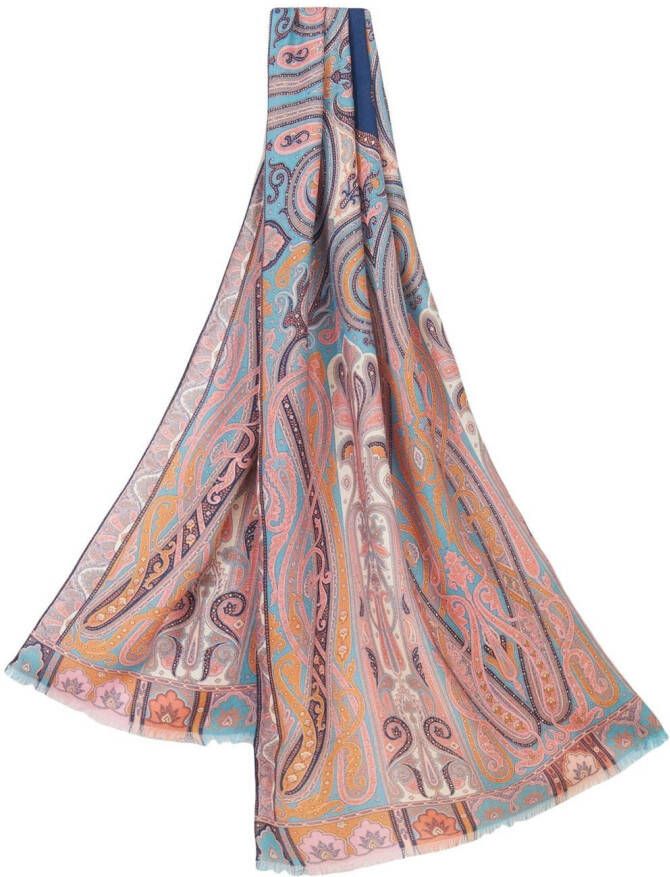 ETRO Sjaal met paisley-print Roze