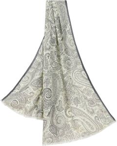 ETRO Sjaal met paisley-print Wit