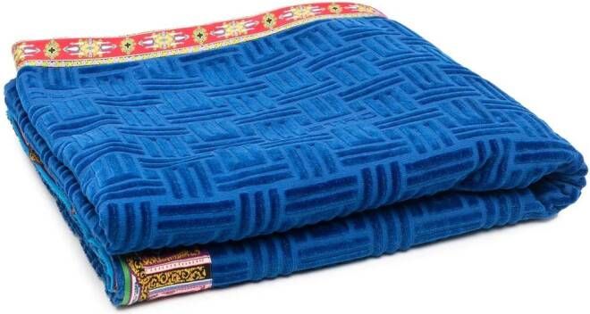 ETRO Strandhanddoek met monogramprint Blauw
