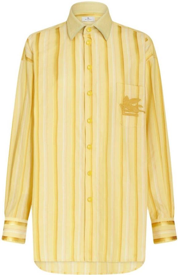 ETRO Gestreepte blouse Geel