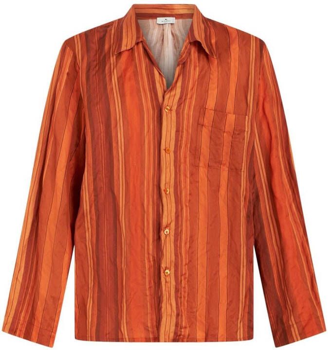 ETRO Gestreepte blouse Oranje