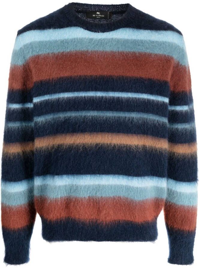 ETRO Gestreepte sweater Blauw