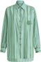 ETRO Gestreepte blousejurk Groen - Thumbnail 1