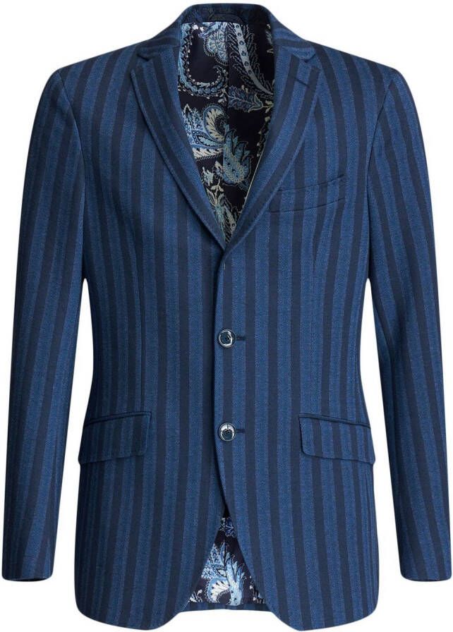 ETRO Gestreepte blazer Blauw
